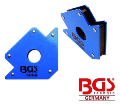SQUADRA MAGNETICA PER SALDATURA 22 kg SUPPORTO MAGNETICO 45° 90° 135° BGS 3008