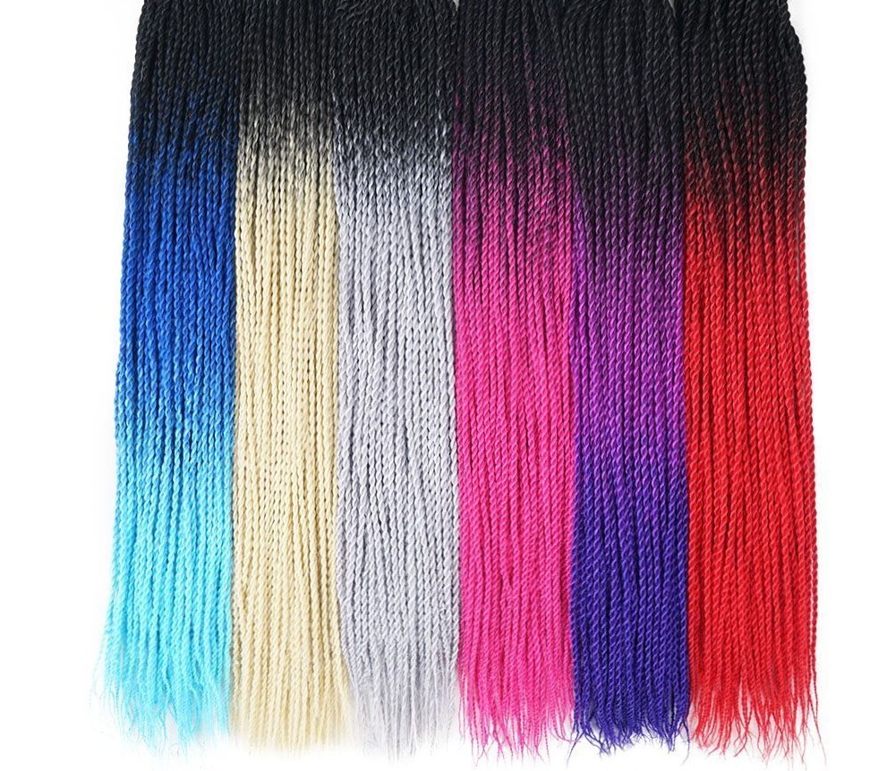Women Braid Silky Stand Ombre Braiding Hair Senegalese Twist