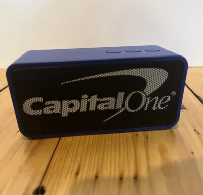 Capital One Bank Portable Speaker. Corporate Financial Memorabilia.