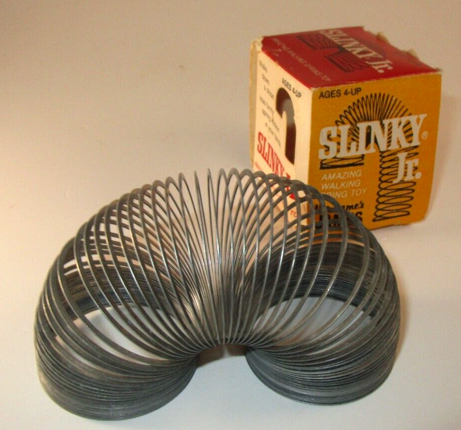 Vintage Slinky Jr. In Box by James Industries CAT. 125-8 Spring Toy