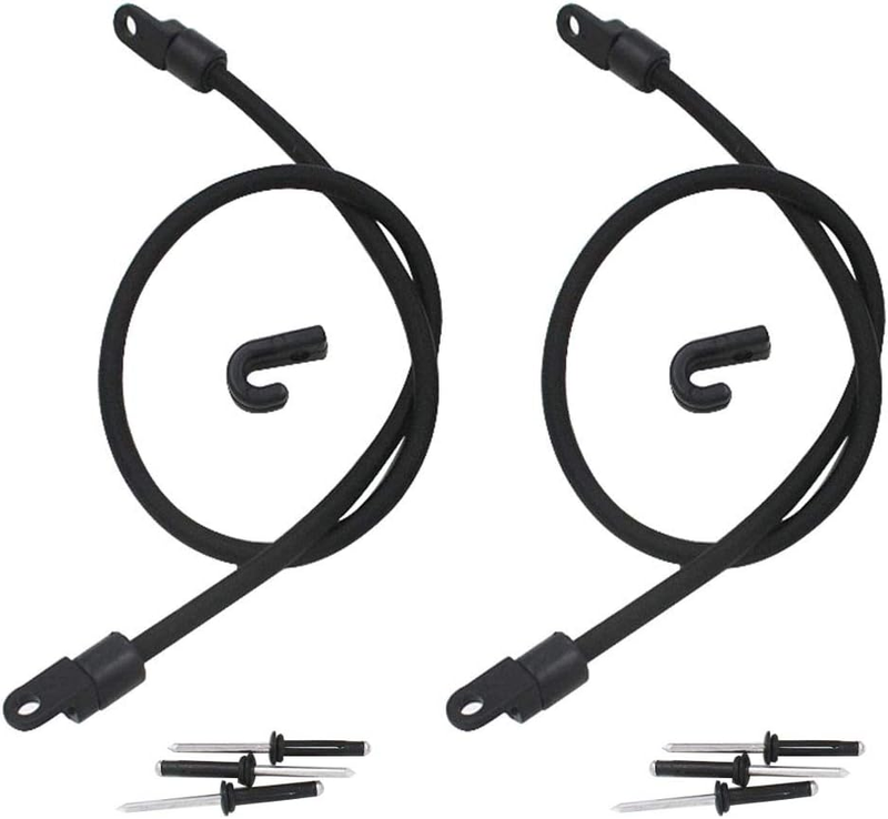 Bungee Rope With Tri-grip Rivet, J Hooks & Paddle Holder