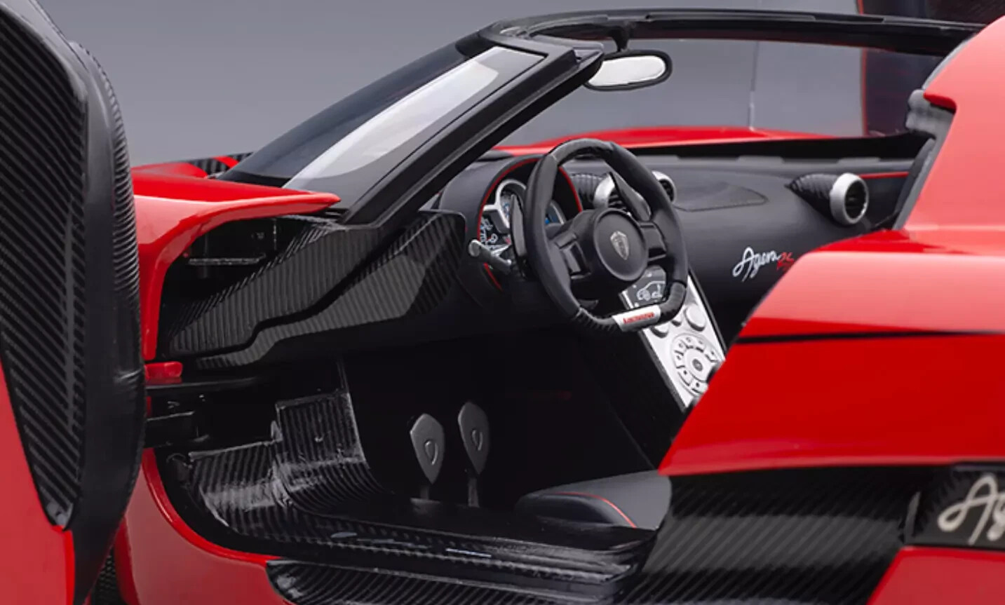 1/18 Koenigsegg Agera RS Chili Red W/Black Accents Model Car 1/18 Koenigsegg Agera RS Chili Red W/Black Accents Model Car