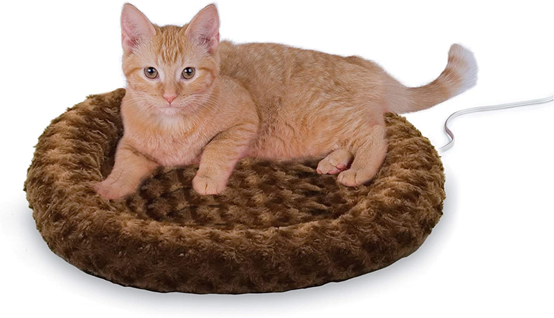 K&H Pet Products Heated Thermo-Kitty Fashion Splash Indoor Cat Bed, Orthopedic F