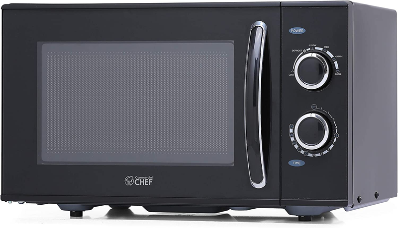 CHMH900B6C 0.9 Cubic Foot Countertop Microwave, Compact, Rotary Control, Black