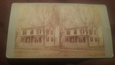 1800'S STEREOVIEW Early Sabula Iowa John Esmay Landscape & Portrait Photography