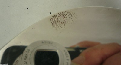 Vtg FS Co Friedman Silver Co Brooklyn NY Oval Tray Silverplate 9.25