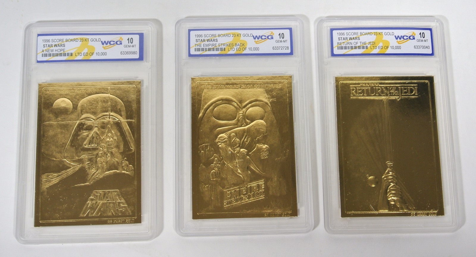 Collectors.com - Trading Cards - SCORE BOARD - STAR TREK 23KT GOLD SCULPTURED