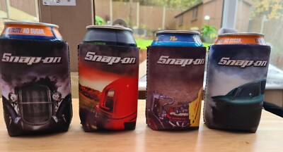 Genuine Snap-On Magnetic Can Beer Beverage Cooler Sleeve Holder BBQ Brand New