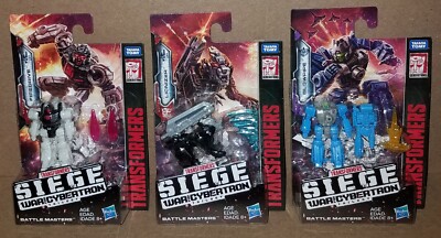 TRANSFORMERS Siege WFC-S1 S2 S3 FIREDRIVE LIONIZER BLOWPIPE Battle Masters NEW!