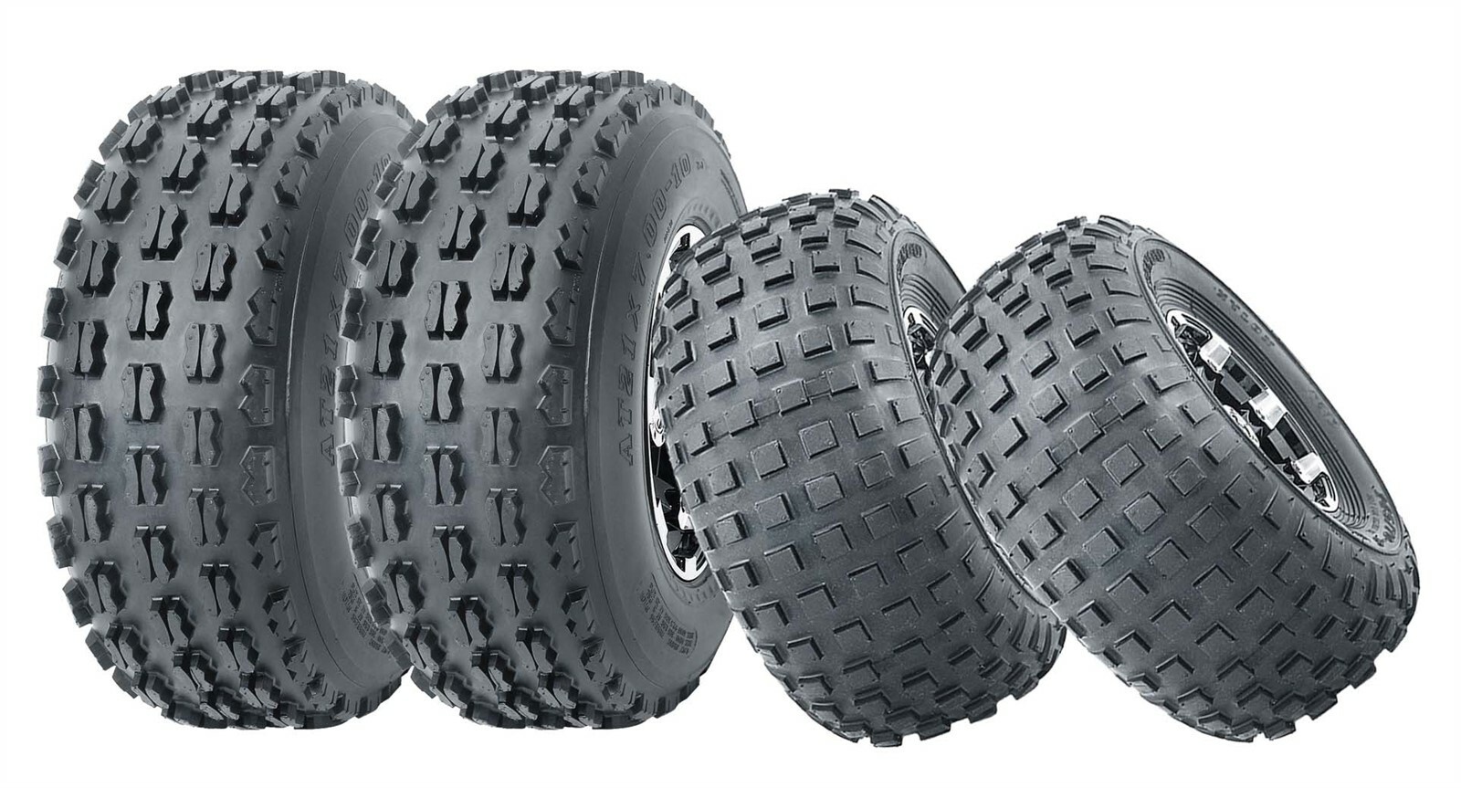 Set 4 ATV Go Kart Tires 145/70-6 145x70x6 & 19x7-8 19x7x8 4PR | eBay