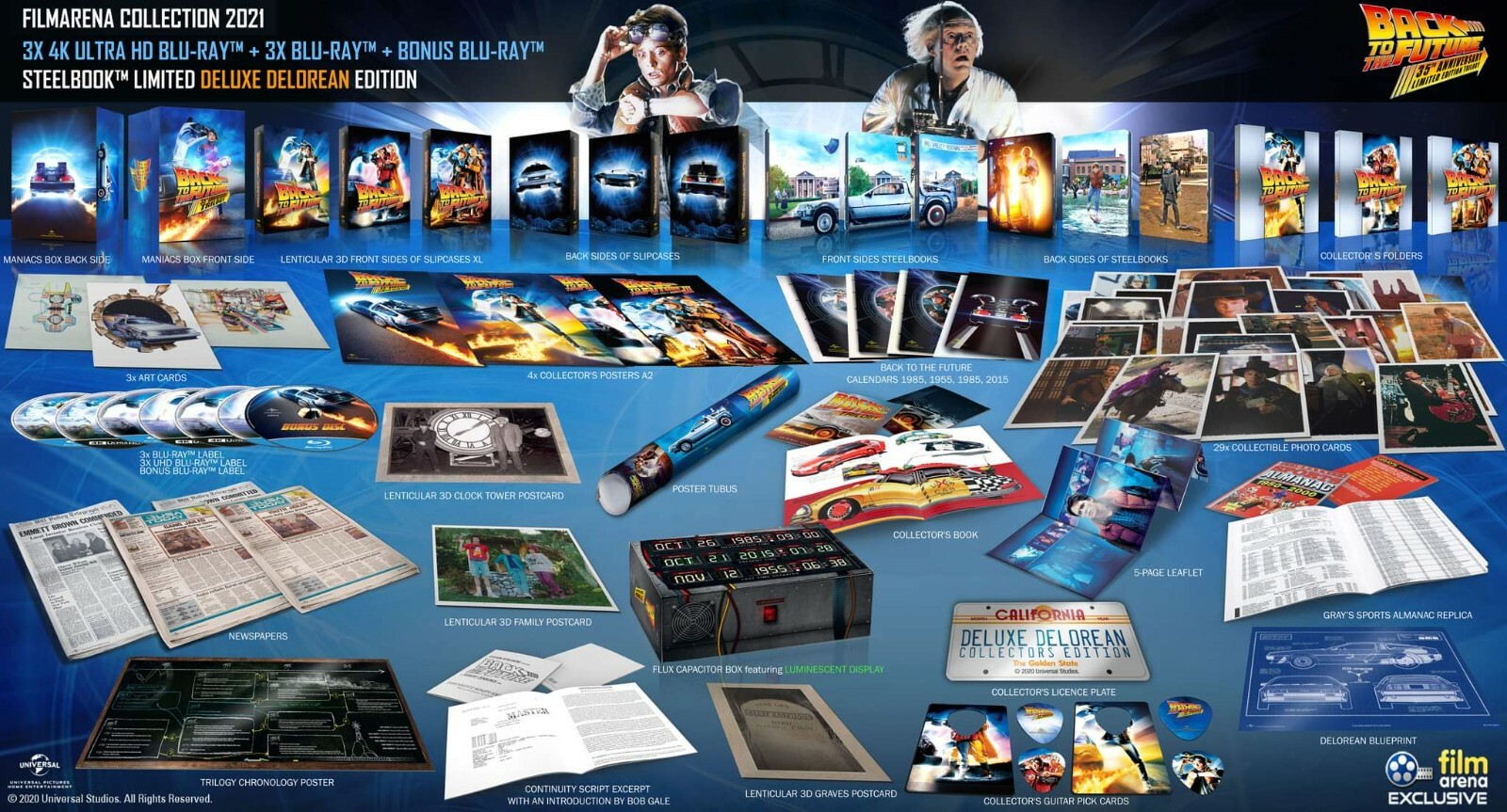 Back To The Future 4K Blu-ray SteelBook Filmarena Collection
