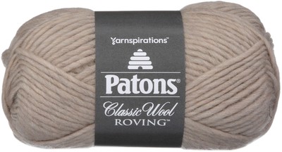 Spinrite 241077-77010 Classic Wool Roving Yarn-Natural