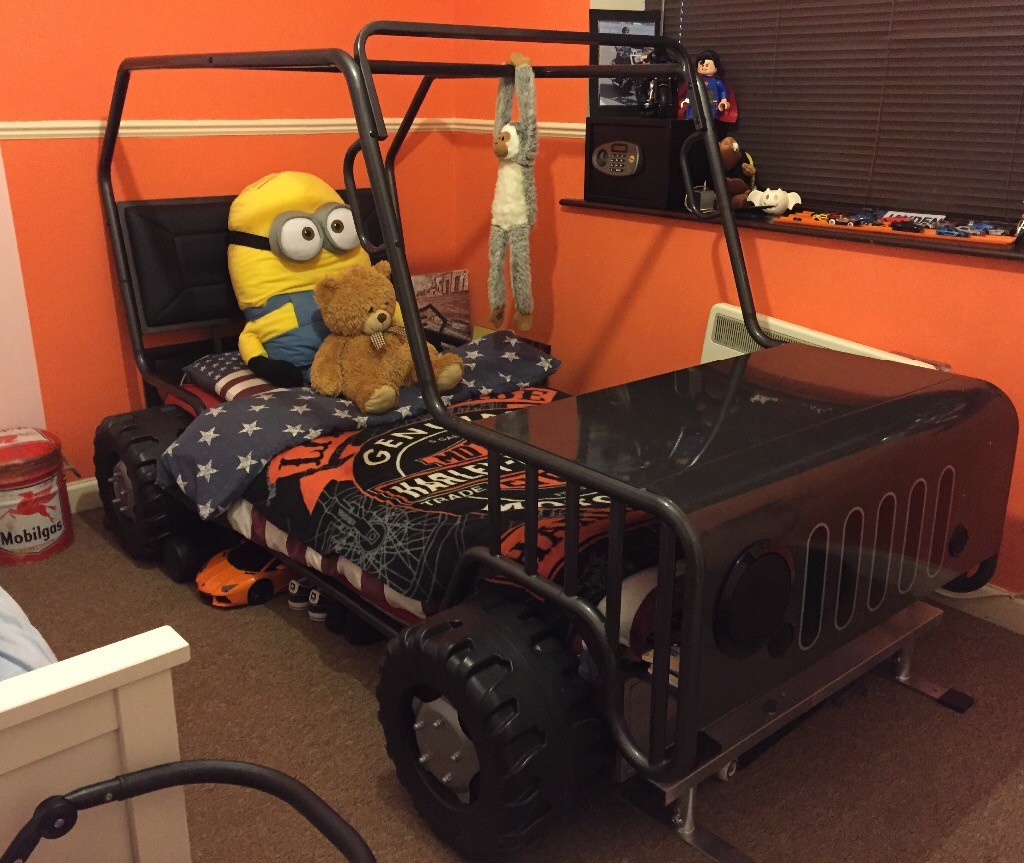 Jeep style bed frame and mattress in Torquay, Devon Gumtree