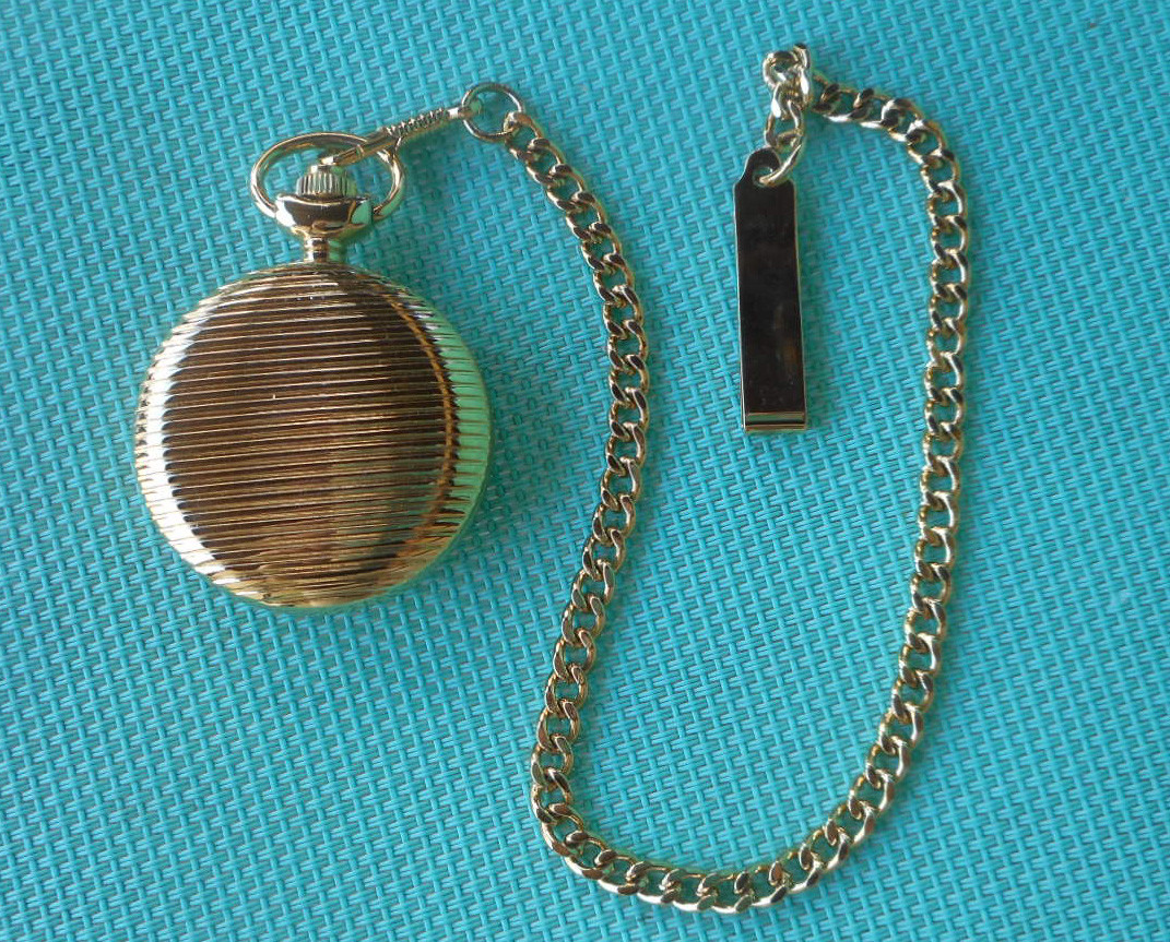 Nat Nast Novelty Pocket Watch, Promotional Item, Works, Gold Tone