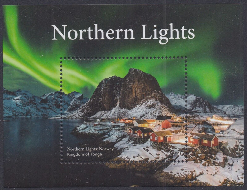 Tonga (2022) Northern Lights - S/S, MNH