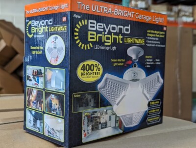 20-Watt 72 LED Lamp Lights 6500K Garage Beyond Bright Screw Into Socket Install