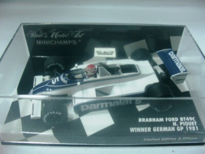 WOW EXTREMELY RARE Brabham BT49C #5 N Piquet World Champion 1981 1:43 Minichamps