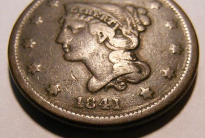 AWESOME 1841 Large Cent - Nice Circulated Coin - Check It Out !!