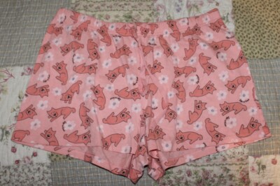 Medium NWOT Women's Life Is Good Sleeping Rocket Dog Peach Sleep Shorts