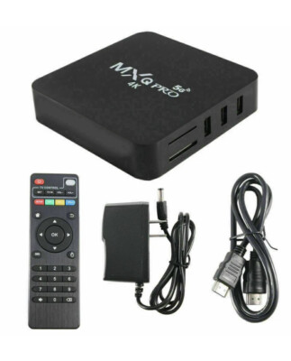 TV BOX SMART Android 2020 4K MXQ Pro 5G WiFi Quad Core 3D Media Player 1+8GB