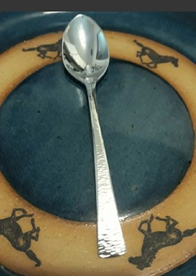 Gorham BISCAYNE Stainless Soup Spoons Hammered 18/10 Glossy Flatware 10 Avail.