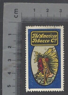 AOP vintage advertisement poster stamp AMERICAN TOBACCO CO. - NATIVE INDIAN