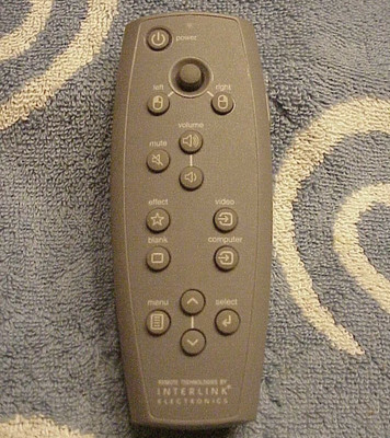 OEM GENUINE InFocus Interlink Electronics AV Projector Remote Control  *TESTED*