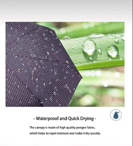 Premium Auto Umbrella Fast Dry Portable Folding Windproof Travel New