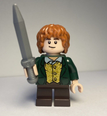 *NEW* REAL LEGO Merry Minifigure LOTR Hobbit The Lord of the Rings 9472 Variant