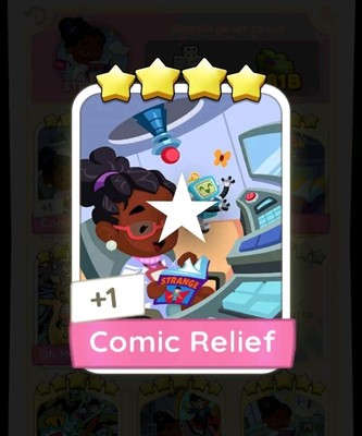 Comic Relief Monopoly Go Stickers 4 Stars 