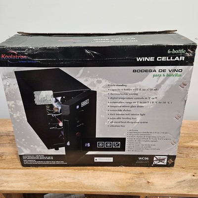 Koolatron - 6 Bottle Wine Cellar/Cooler - Tabletop Wine Fridge (WC06) Brand New
