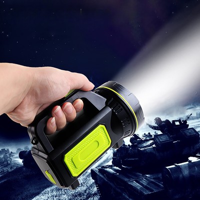 Super Bright LED Spotlight Portable Rechargeable Searchlight Handheld Flashlight