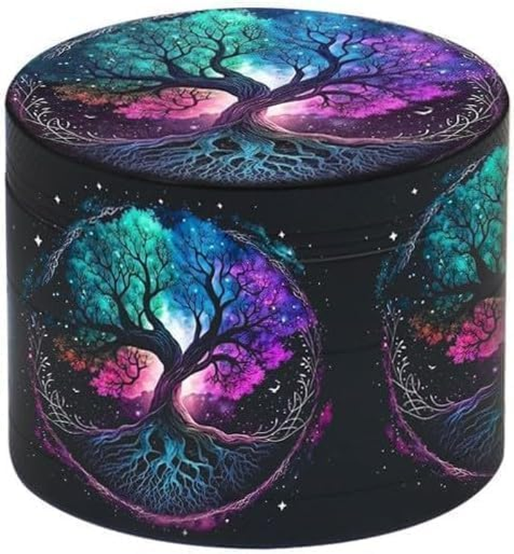 3 Inches 4 Pieces Premium Herb Grinder - Aluminium Large Spice Grinder with Poll