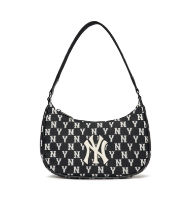 MLB Korea Monogram Jacquard Hobo Bag New York Yankees 3 Colors eBay