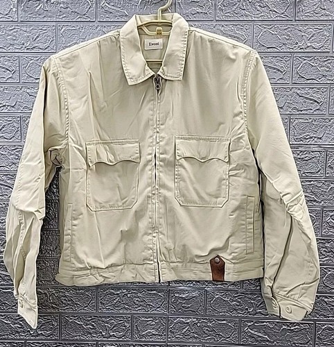 ジャケット・アウター SADDLE POCKET MODS COAT/1 New ELWOOD Full Zip Saddle Jacket Beige Size Large | eBay