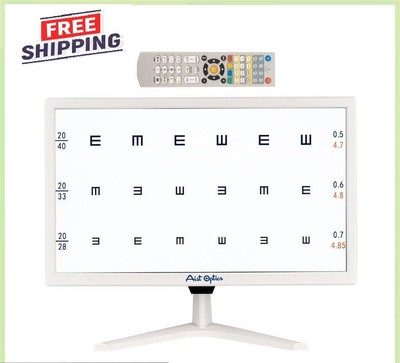 19 Inch Screen Ophthalmic Lcd Visual Acuity Vision Chart Optical Testing Monitor