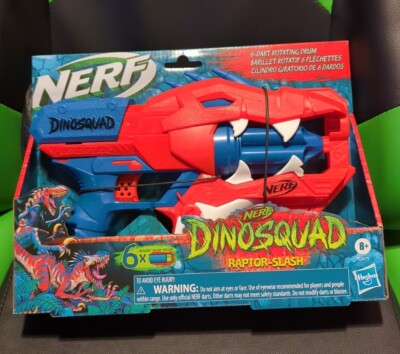 NIB Nerf Dinosquad Raptor-Slash Blaster with Six Darts Hasbro