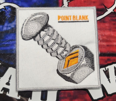 EMBROIDERED POINT BLANK THE HARD WAY PATCH (Please Read Ad)