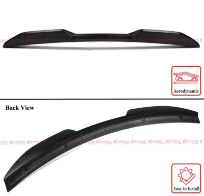 FOR 11-23 CHRYSLER 300 300S SRT8 M STYLE MATTE BLACK HIGHKICK TRUNK SPOILER WING