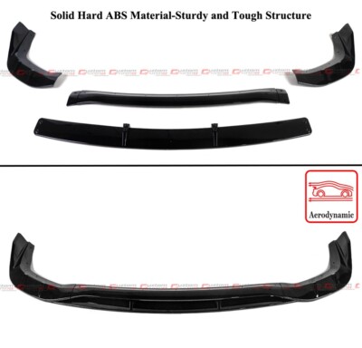 For 21-24 Dodge Durango SRT Hellcat Gloss Blk Demon Double Deck Front Bumper Lip