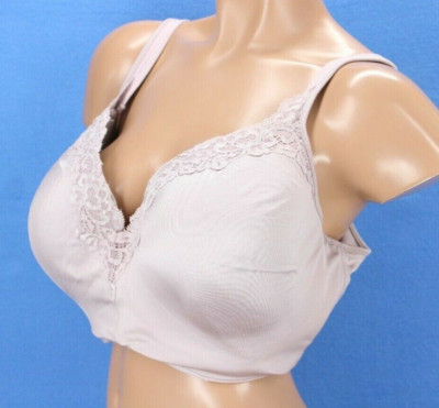 Playtex 4823 Secrets Lined Underwire Balconette Bra Size 42DD #B5507