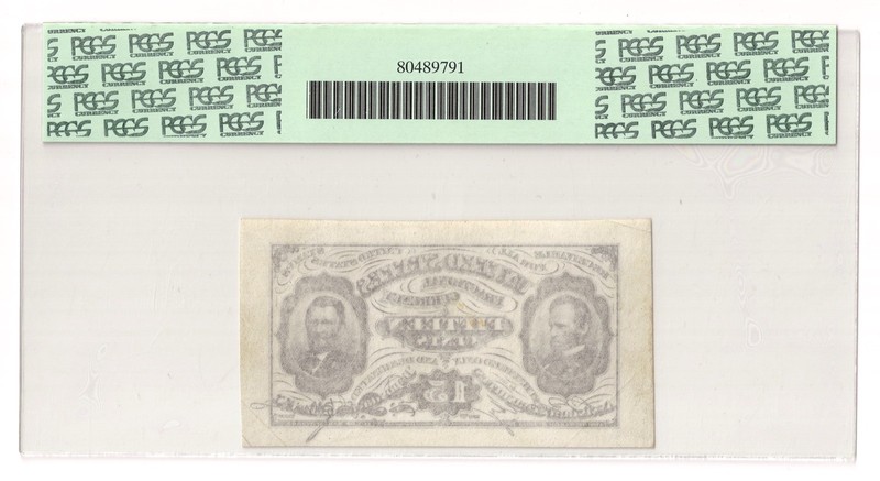 Fr#1272SP 15¢ 3rd Issue Grant Sherman Fractional, Face Specimen, PCGS 55
