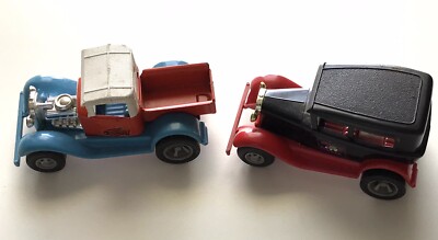 (2) Vintage TONKA Hot Rod TRUCKS Mini 1970s STREET CARS Scorcher FRANTIC FLIVVER
