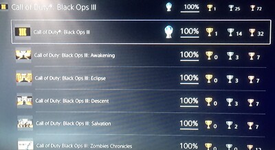 BLACK OPS 3 UNLOCK PLATINUM TROPHY PS4/PS5