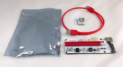 PCE164P-N06 VER008S USB 3.0 PCI-E Express 1x 16x PCI-E Extender Riser Card Set