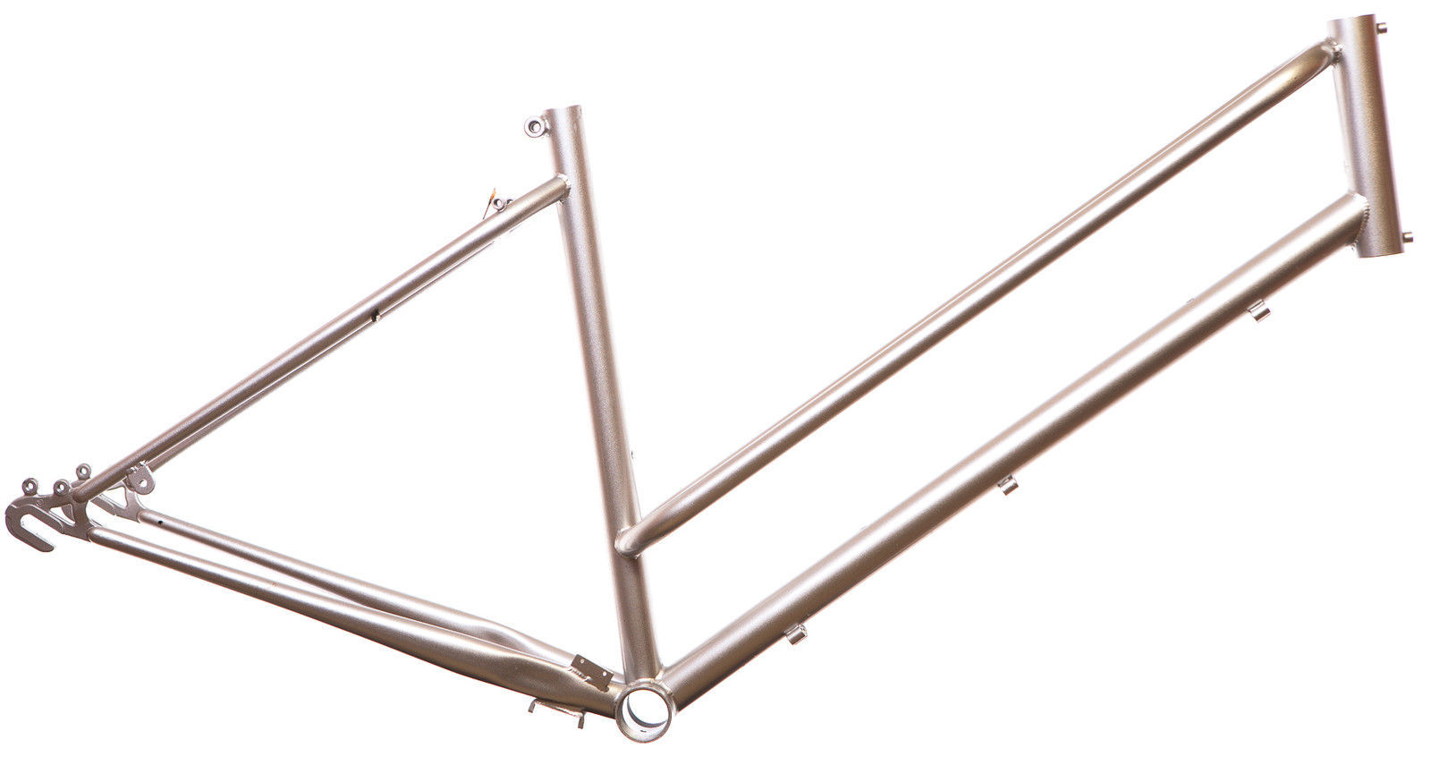 Fahrradrahmen in Silber