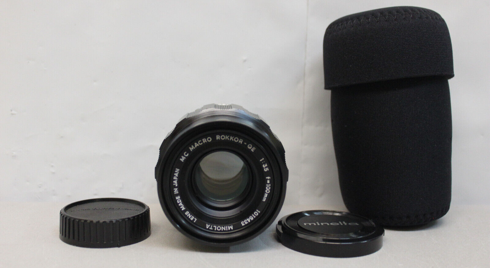 MINOLTA MC MACRO ROKKOR QE 100mm f/3.5 + Macro Ring