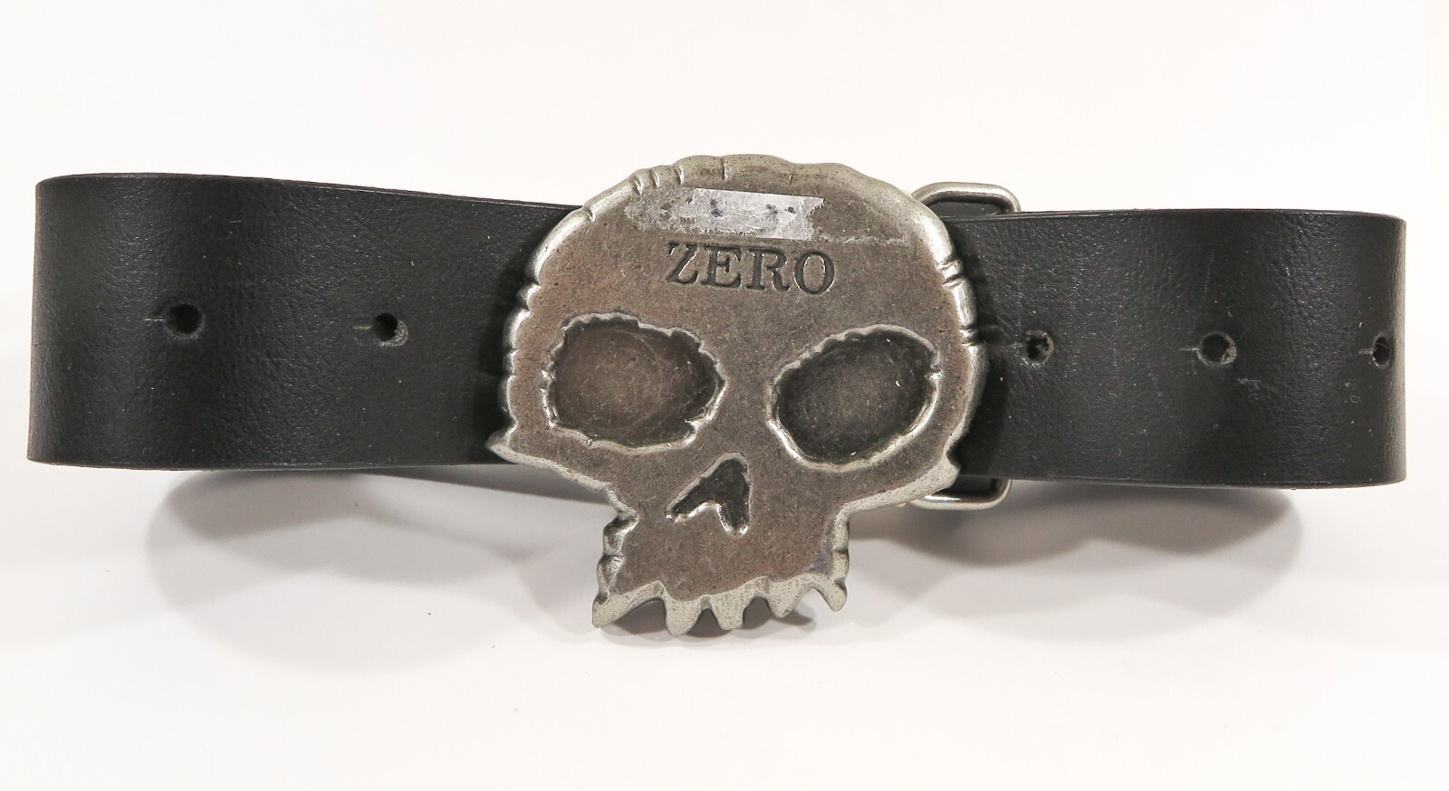 ZERO Skateboards Skull BELT, Black, Fits Waist Sizes 31.5
