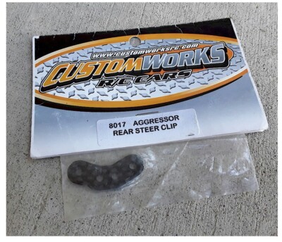 Custom Works RC Car Aggressor SE3, SE4 Rear Steer Clip NIB