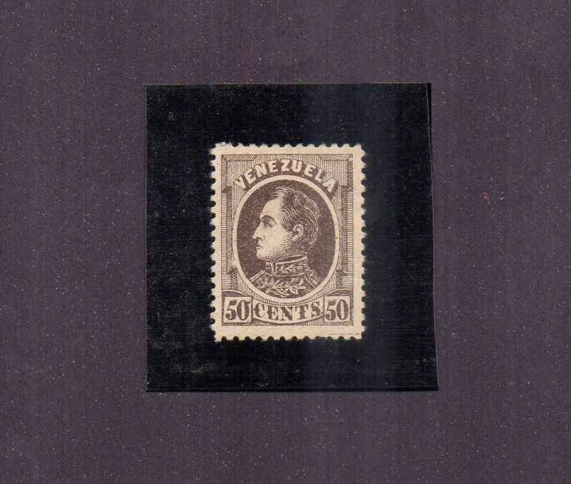 Venezuela Stamps 1880 Ivert #27 Simon Bolivar 50 Cents  - MLH